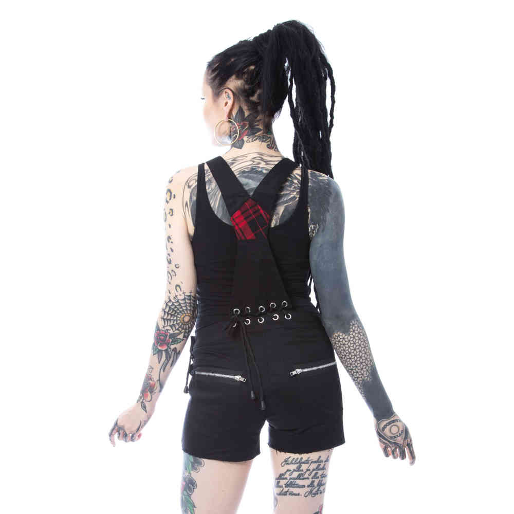 Heartless - SASHA Dungarees - Black